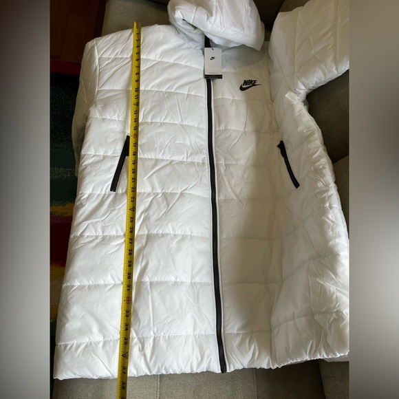 NWT $155 Nike Sportswear Therma-FIT Repel Hooded Parka Jacket White Women’s XXL - Picture 5 of 7